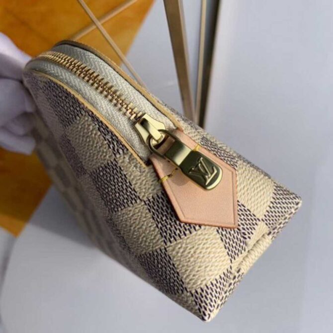 Louis Vuitton Replica Cosmetic Pouch PM Bag Damier Azur Canvas N60024