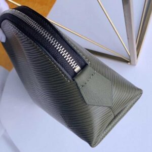 Louis Vuitton Replica Cosmetic Pouch PM Bag Epi Leather Army Green