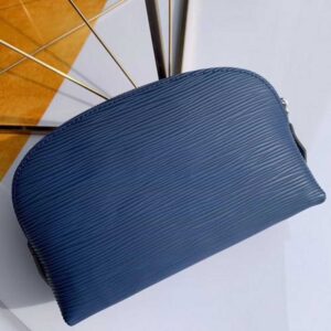 Louis Vuitton Replica Cosmetic Pouch PM Bag Epi Leather Indigo M40638