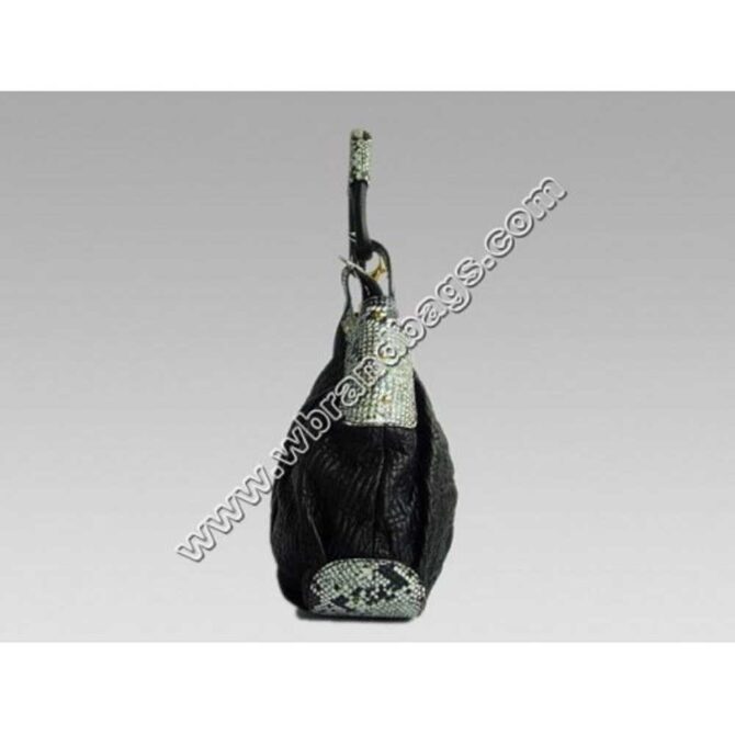 Louis Vuitton Replica Cowskin Handbag in BLACK