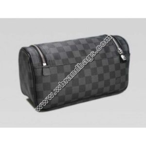 Louis Vuitton Replica DAMIER GRAMIER GRAPHITE CANVAS TOILETRY POUCH