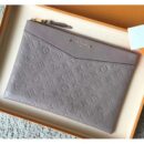 Louis Vuitton Replica Daily Pouch in Monogram Empreinte Leather M62938 Grey