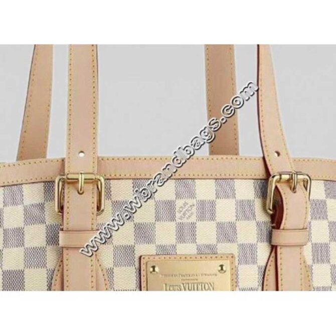 Louis Vuitton Replica Damier Azur Canvas Hampstead MM Shoulder Bag