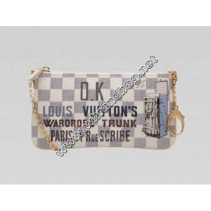 Louis Vuitton Replica Damier Azur Canvas Mini Clutch Valise