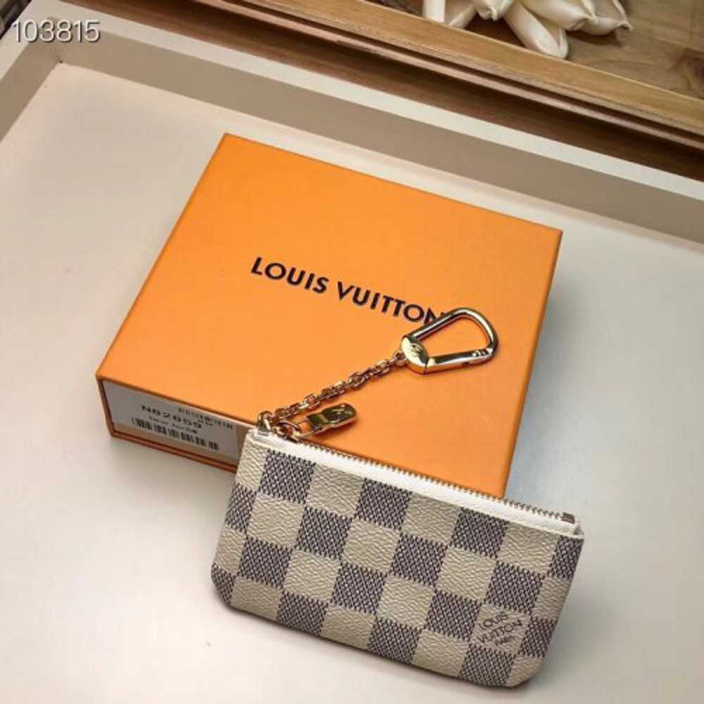 Louis Vuitton - Key Pouch Damier Azur Canvas