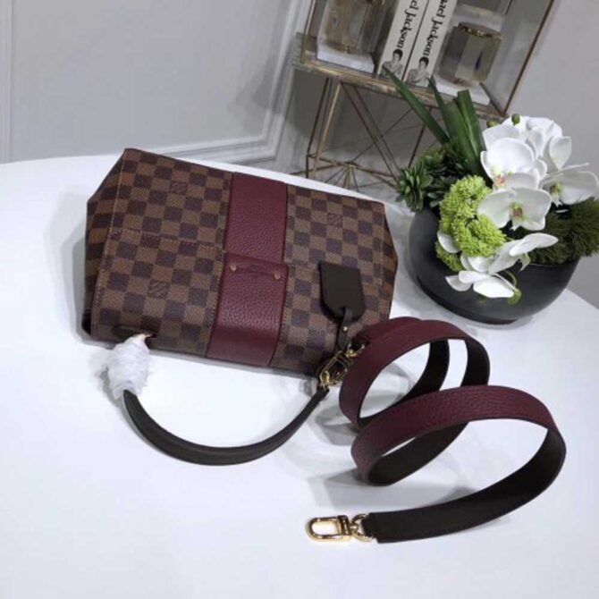Louis Vuitton Replica Damier Ebene Canvas Bond Street Bag N64416 Bordeaux 2017