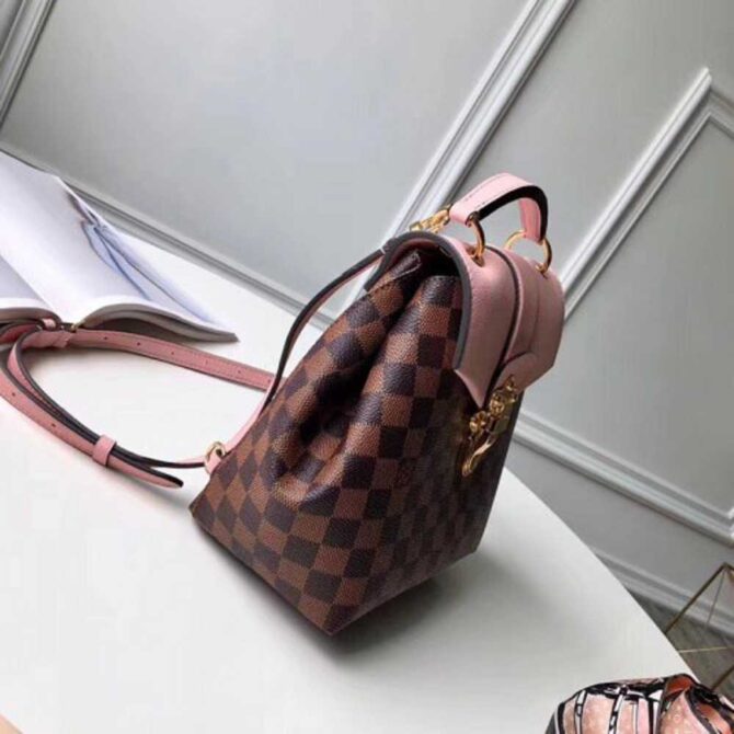 Louis Vuitton Replica Damier Ebene Canvas Clapton Backpack Bag N42262 Magnolia 2018