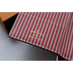 Louis Vuitton Replica Damier Ebene Canvas Passport Cover M62089 Red