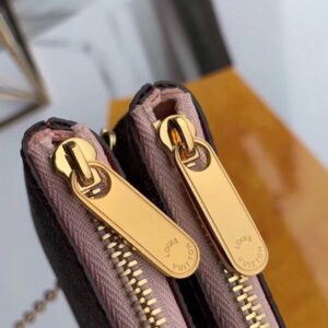 Louis Vuitton Replica Damier Ebene Canvas Pochette Double Zip Bag N60254 2019