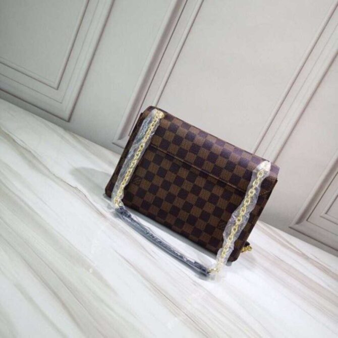 Louis Vuitton Replica Damier Ebene Canvas Vavin PM Chain Bag N40108 Noir 2019
