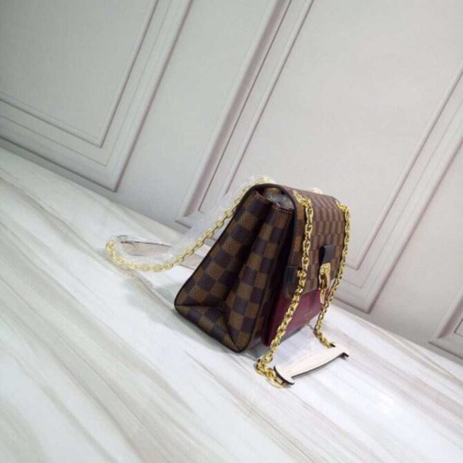 Louis Vuitton Replica Damier Ebene Canvas Vavin PM Chain Bag N40109 Bordeaux 2019