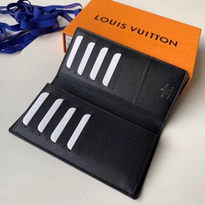Louis Vuitton Replica Damier Graphite Pixel Canvas Brazza Wallet N60163 Gray 2019