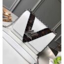 Louis Vuitton Replica EPI Monogram Canvas Chevron Stud Twist MM Bag White 2018