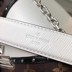 Louis Vuitton Replica EPI Monogram Canvas Chevron Stud Twist MM Bag White 2018