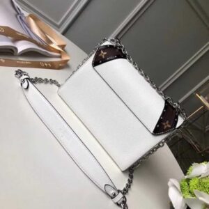 Louis Vuitton Replica EPI Monogram Canvas Chevron Stud Twist MM Bag White 2018