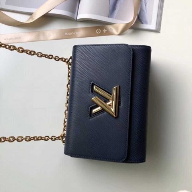 Louis Vuitton Replica EPI Twist MM Bag Indigo 2018