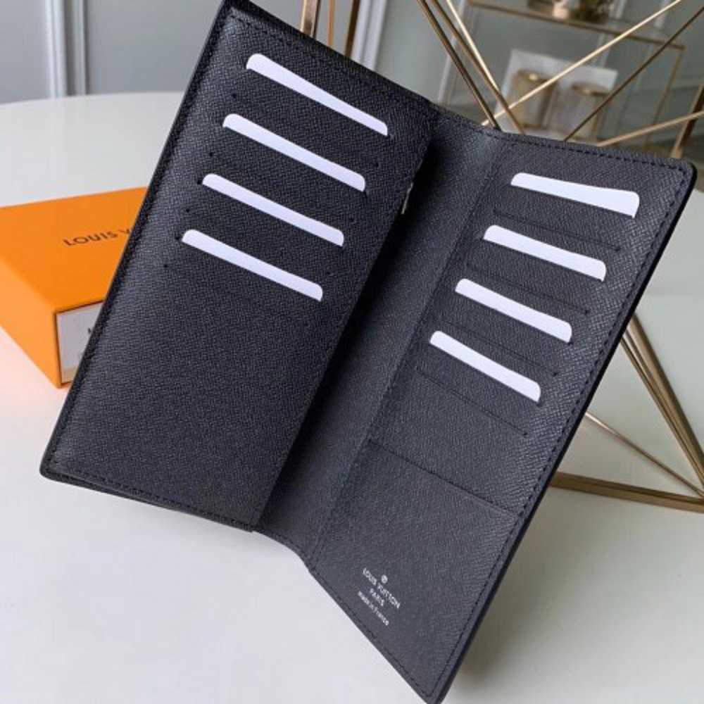 Louis Vuitton Replica Epi Leather Bright-colored LV Replica Brazza Wallet M67910 Black 2019