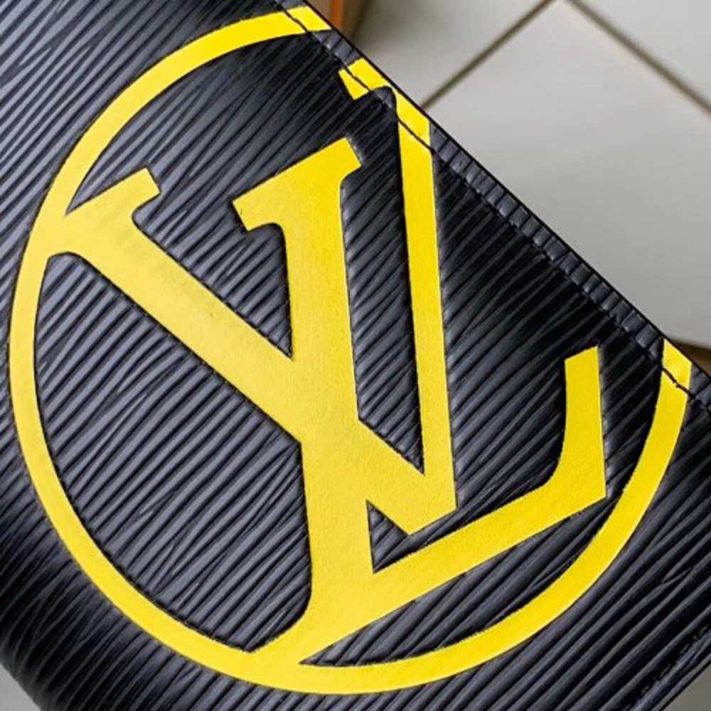 Louis Vuitton Replica Epi Leather Bright-colored LV Replica Brazza Wallet M67910 Black 2019