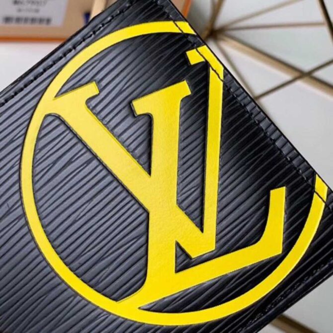 Louis Vuitton Replica Epi Leather Bright-colored LV Replica Multiple Wallet M67907 Black 2019