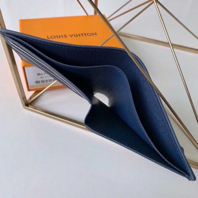 Louis Vuitton Replica Epi Leather Bright-colored LV Replica Multiple Wallet M67908 Navy Blue 2019