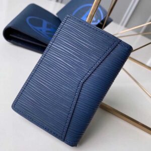 Louis Vuitton Replica Epi Leather Bright-colored LV Replica Pocket Organizer Wallet M67905 Navy Blue 2019