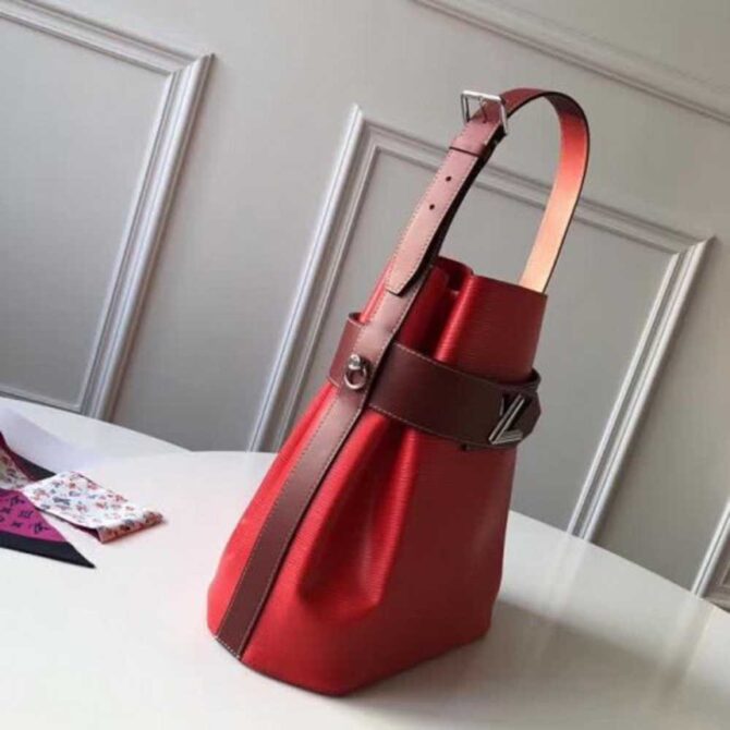 Louis Vuitton Replica Epi Leather Bucket Bag M55188 Red 2018