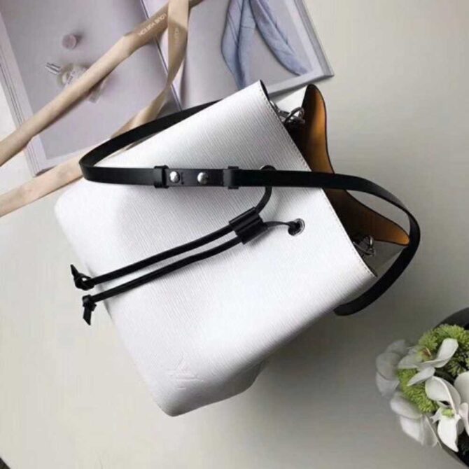 Louis Vuitton Replica Epi Leather NeoNoe Bag M53371 White 2018