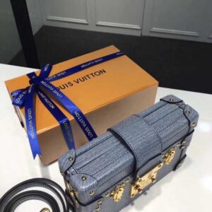 Louis Vuitton Replica Epi Leather Petite Malle Bag denim blue m50016