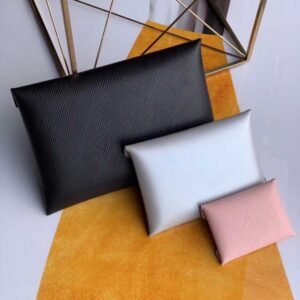 Louis Vuitton Replica Epi Leather Pochette Kirigami Pouch Bag M64186 Black/SiLV Replicaer/Pink 2019