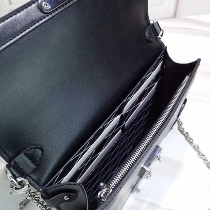 Louis Vuitton Replica Epi Leather Trunk Chain Wallet M67507 Black 2019