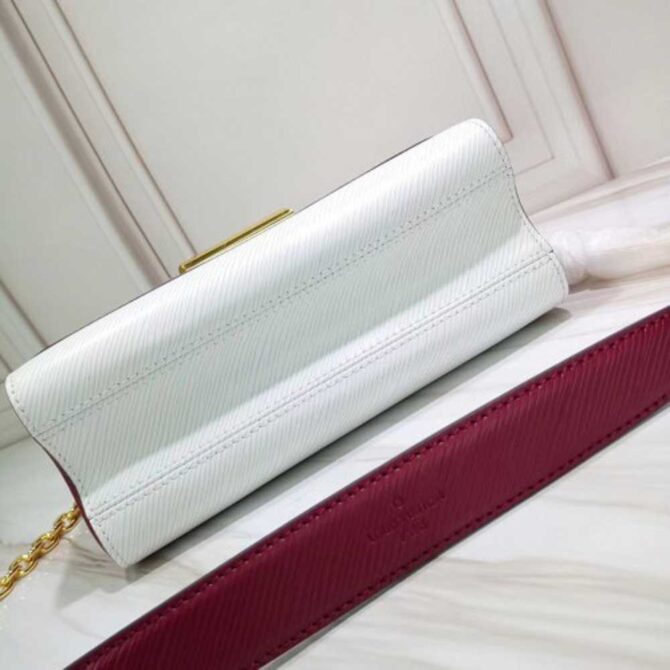 Louis Vuitton Replica Epi Leather Twist MM Bag M53596 White 2019
