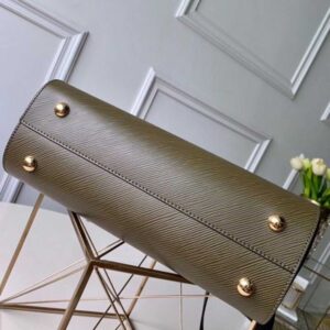 Louis Vuitton Replica Epi Leather Twist Tote Bag M53726 Kaki Creme Noir