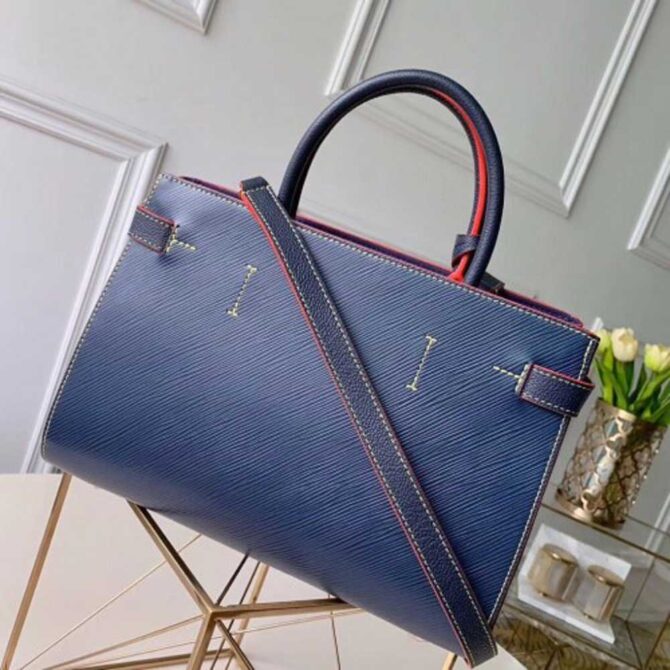 Louis Vuitton Replica Epi Leather Twist Tote Bag M54980 Indigo