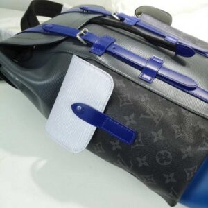 Louis Vuitton Replica Epi Patchwork Christopher PM Backpack Bag Black/Blue