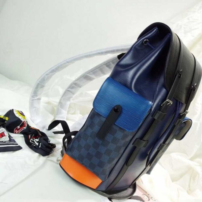 Louis Vuitton Replica Epi Patchwork Christopher PM Backpack Bag M51457 Damier Graphite Canvas