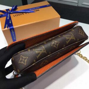 Louis Vuitton Replica Epi Shiny Leather Pochette Metis Mini Shoulder Bag M54991 Brick-red 2017
