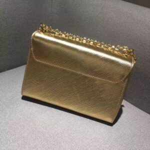 Louis Vuitton Replica Epi Smooth Leather Twist Shoulder Bag MM Gold 2017