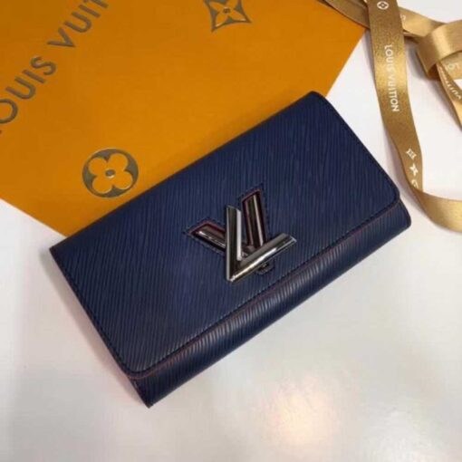 Louis Vuitton Replica Epi leather Twist Wallet M64401 Blue