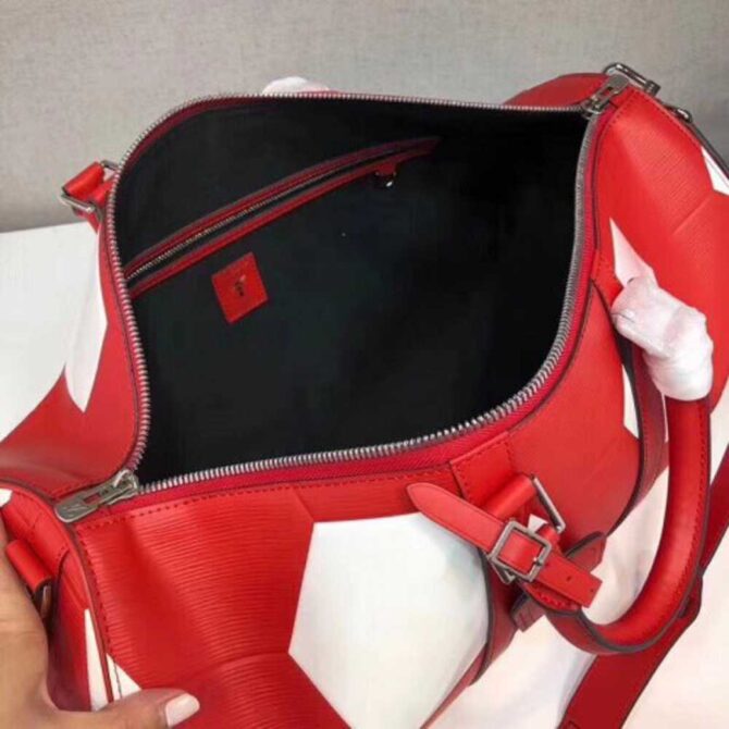 Louis Vuitton Replica FIFA World Cup Keepall Bandoulière 50 Travel Bag M52121 Rouge 2018