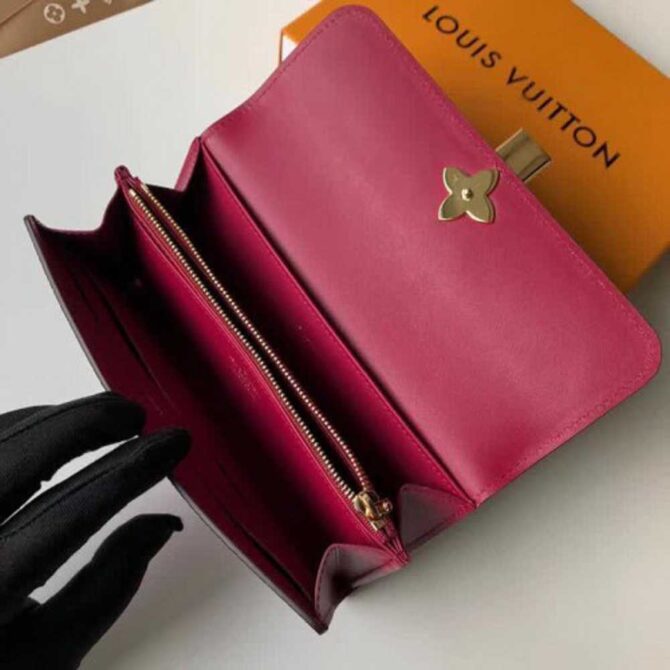 Louis Vuitton Replica FLOWER LONG WALLET M62566 FUCHSIA 2018