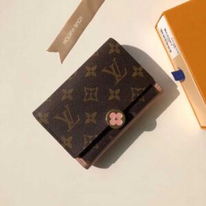 Louis Vuitton Replica Flore Compact Wallet in Monogram Canvas M64587 Pink