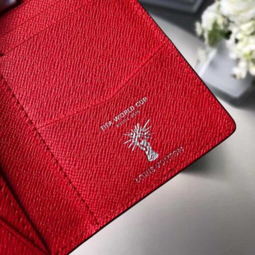 Louis Vuitton Replica Football Print Wallet M63226 Red/White 2018