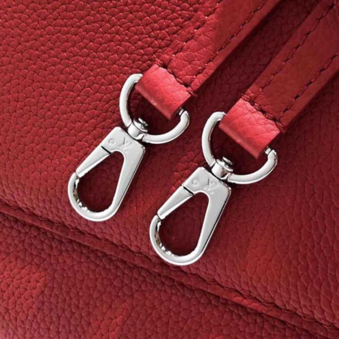 Louis Vuitton Replica Freedom Grained Calfkin Leather Tote Handbag M54843 Burgundy 2017