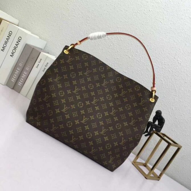 Louis Vuitton Replica Graceful Hobo MM Bag Monogram Canvas M43703 Pivoine 2018