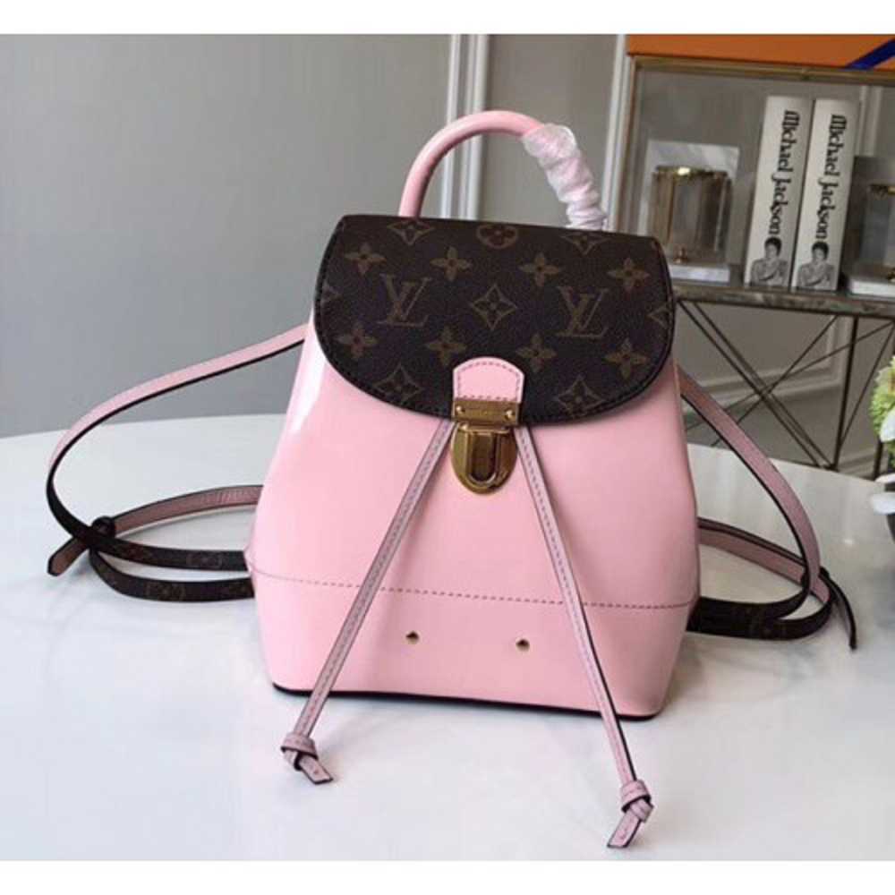 Louis Vuitton Replica Hot Springs Mini Backpack Bag Pink 2018