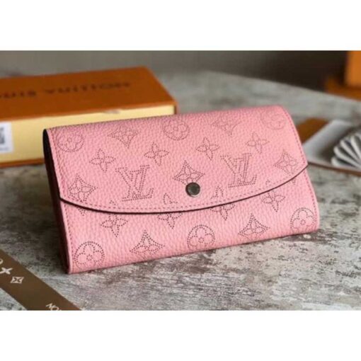 Louis Vuitton Replica Iris Wallet in Mahina Leather M60145 Pink