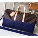 Louis Vuitton Replica Keepall 50 Bag Monogram Other Canvas Split Blue M43861 2018