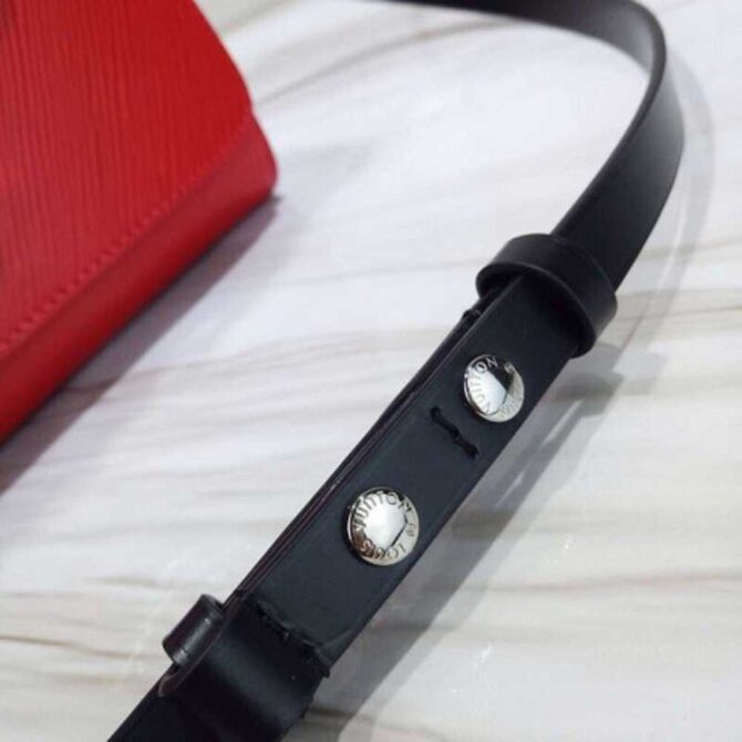 Louis Vuitton Replica LV Replica Love Lock Charms Epi Leather Twist MM Bag Red 2019