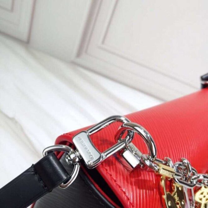 Louis Vuitton Replica LV Replica Love Lock Charms Epi Leather Twist MM Bag Red 2019