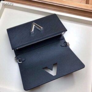 Louis Vuitton Replica LV Replica Stories Epi Leather Twist Chain Wallet M63320 Black 2019